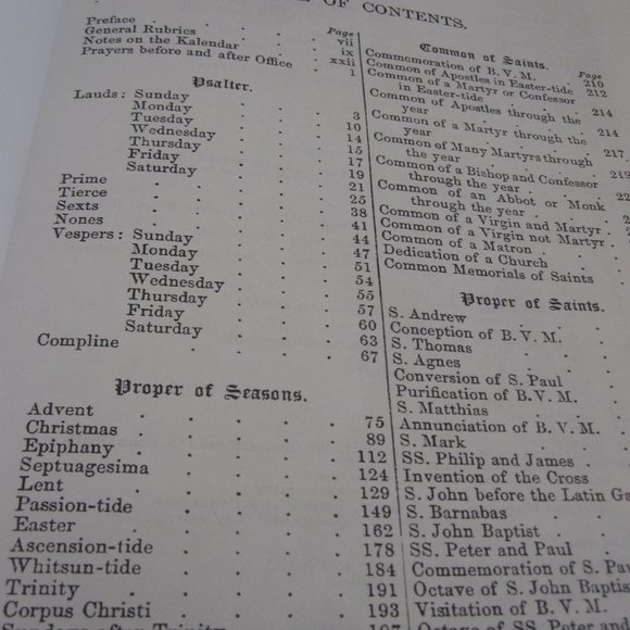 Breviary Offices from Lauds to Compline Inclusive Reprint of 1880 Edition HC - Picture 8 of 11